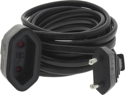 Câble d'extension Q-link - euro - h03vvh2-f - 2 x 0,75 mmâ² - 3 m - noir