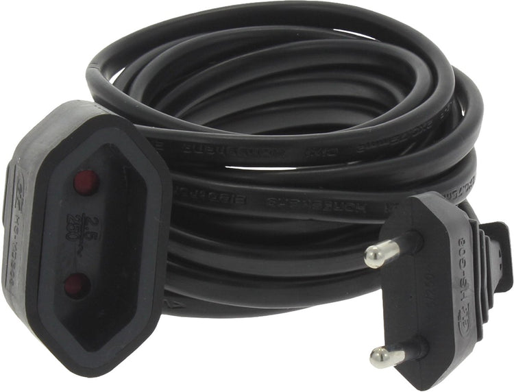 Câble d'extension Q-link - euro - h03vvh2-f - 2 x 0,75 mmâ² - 3 m - noir