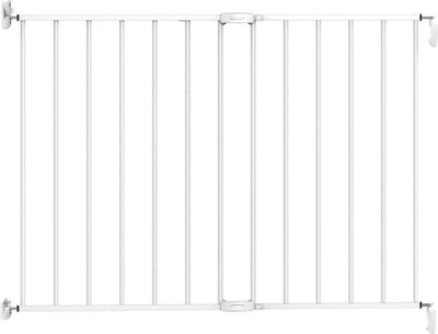 Barrière d'escalier extensible Noma | barrière de sécurité | portail à vis | blanc | métal