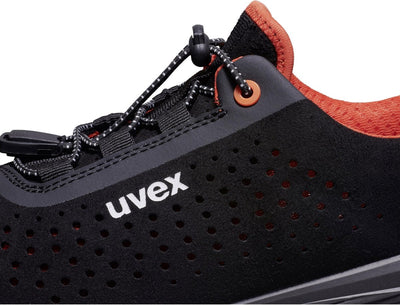 Uvex 1 g2 demi-chaussure s1 68468 noir, rouge (68468)-36 (weite 11)