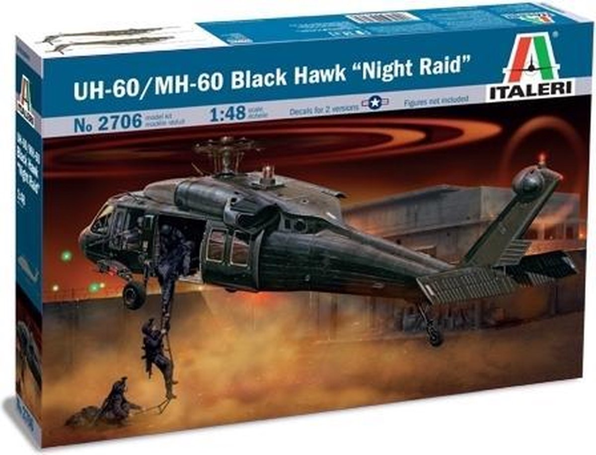 Italeri 2706 uh-60 mh-60 Black Hawk Night Raid - échelle 1:48 - modèle d'hélicoptère