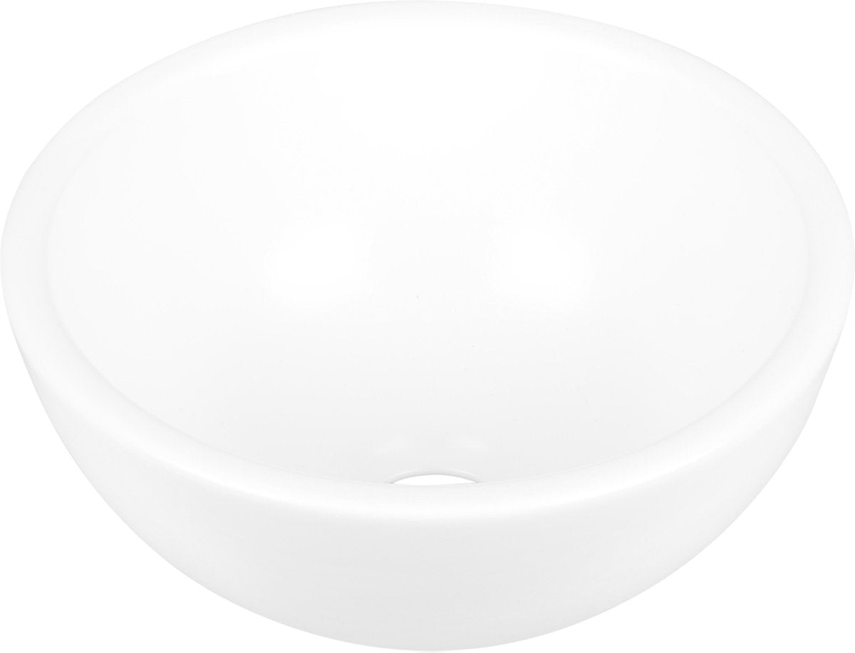 Lavabo Differnz boomer - lavabo en céramique - blanc - ø 20 x 10 cm