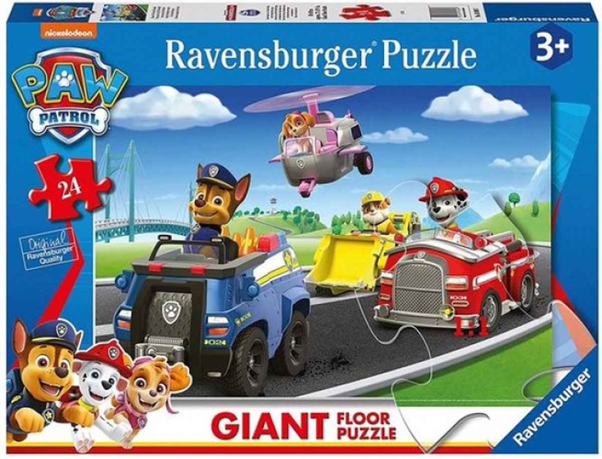 Ravensburger - grand puzzle de sol Paw Patrol - 24 pièces
