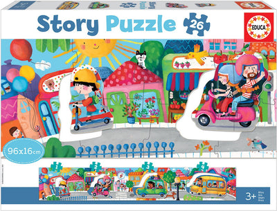 Educa - puzzle - véhicules - puzzle d'histoire - 26 pièces