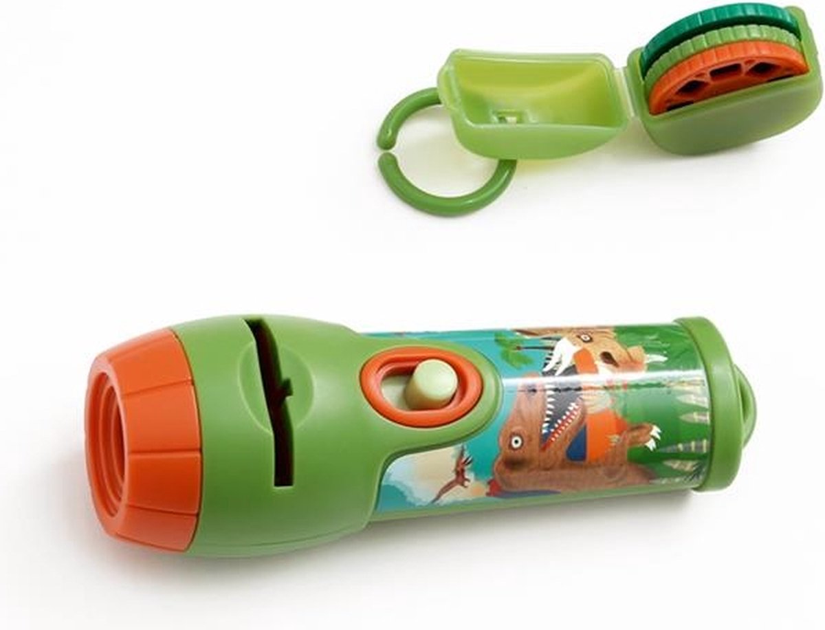 Projecteur lampe de poche à gratter - dinosaures - avec 24 images