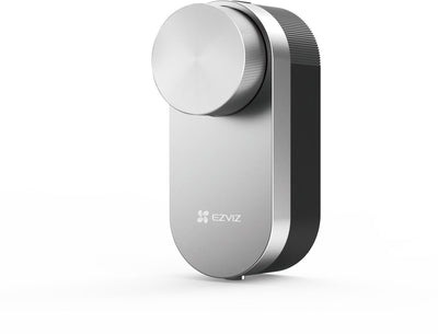 Serrure intelligente Ezviz DL01 pro - serrure de porte intelligente avec Bluetooth - verrouillage automatique sans clé, accès via application - fonctionne avec passerelle - argent