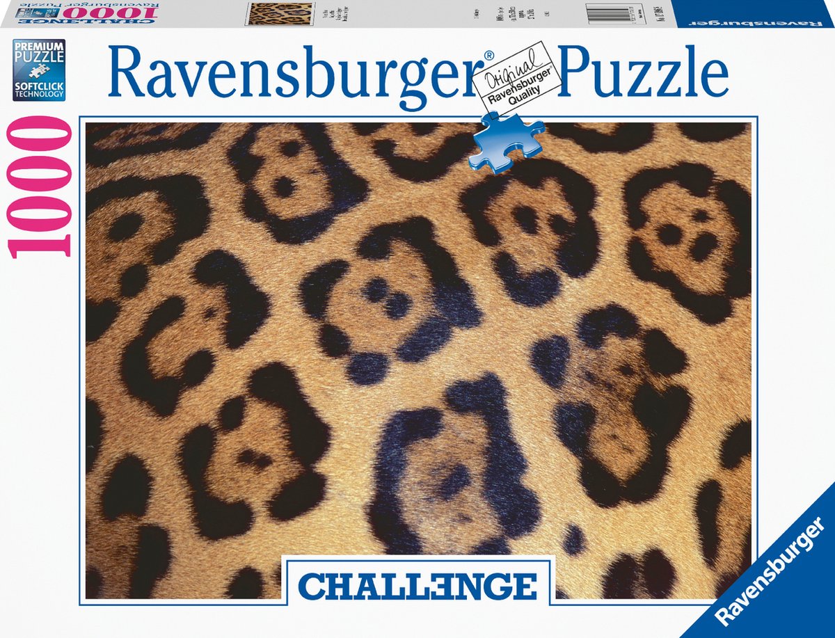 Ravensburger puzzle challenge imprimé animal - puzzle - 1000 pièces