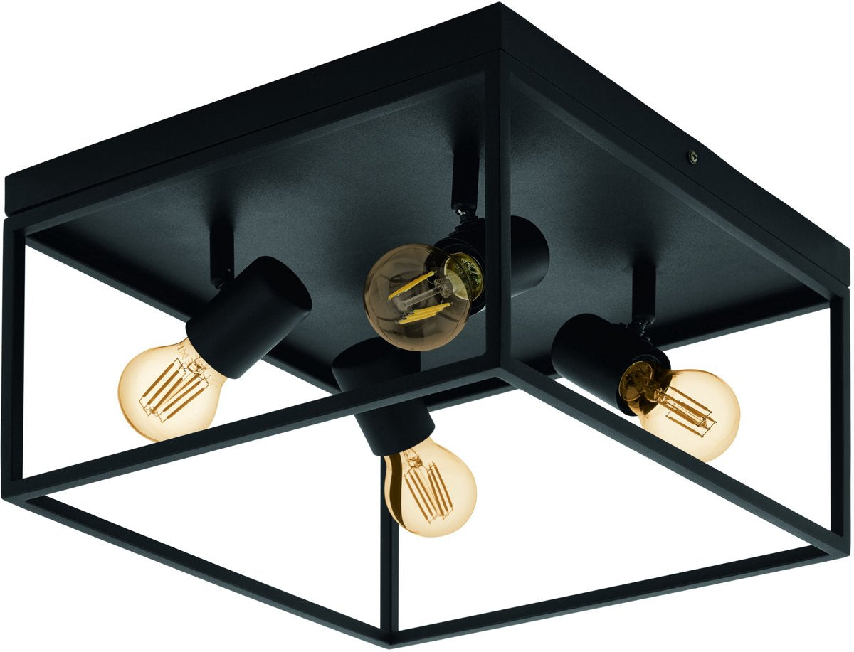 Plafonnier Eglo Silentina - e27 - 36 cm - noir