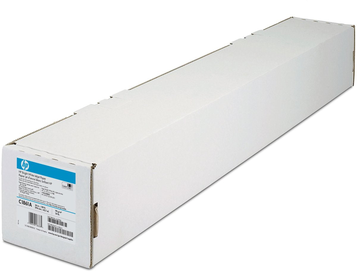 Rouleau de papier Hp pour traceur q1444a blanc brillant mat 90 g m²
