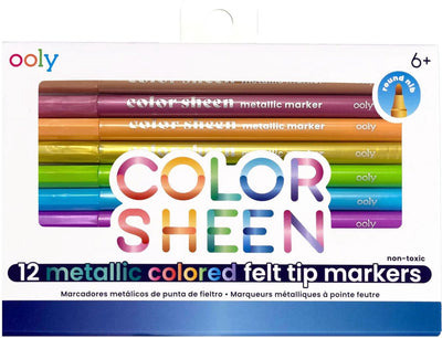 Ooly - color sheen - feutres métalliques - 12 pièces