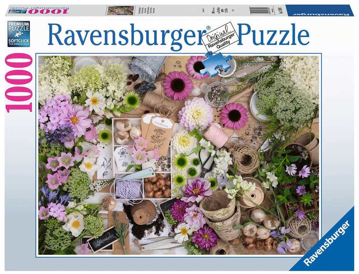 Puzzle Ravensburger pour l'amour des fleurs - puzzle - 1000 pièces