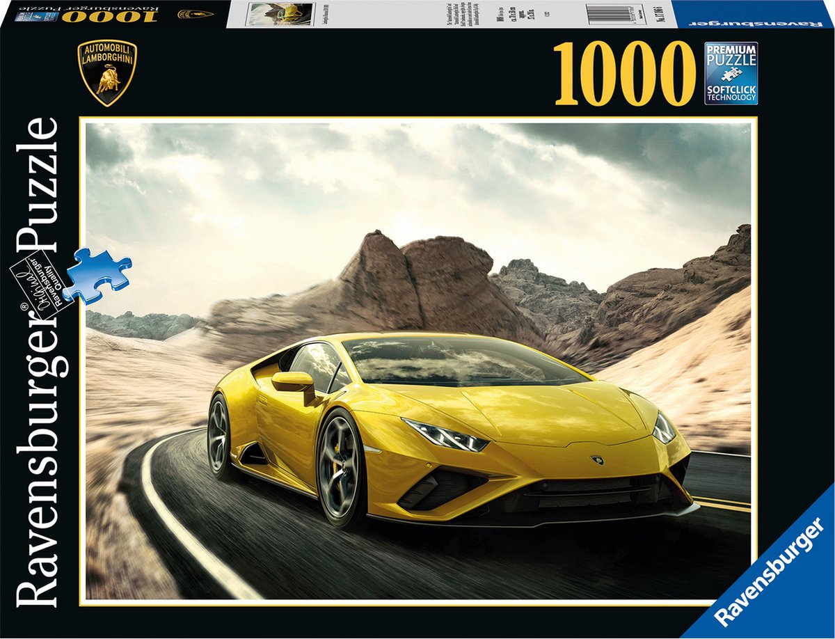 Ravensburger puzzle lamborghini hurracán evo rwd - puzzle - 1000 pièces