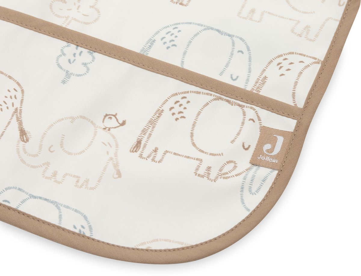 Bavoirs Jollein imperméables avec manche - 1 pièce - 75 cm - contes d'éléphants