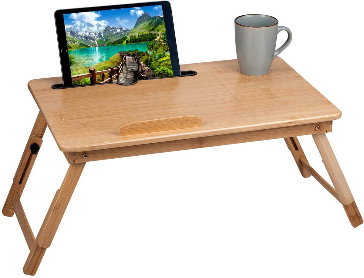 Table de chevet pour ordinateur portable sans marque sans marque - bois - 53 x 34 x 27,5 cm - multifonctionnelle