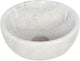Mini vasque ronde Plieger - 26x26x12cm - marbre blanc