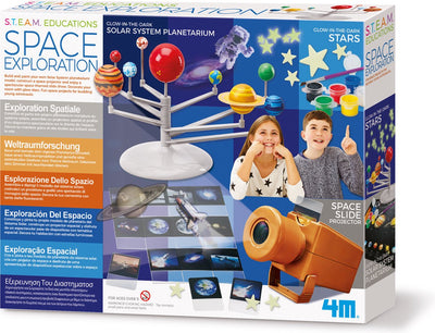 4 m d'enseignements Steam : exploration spatiale, fonctionne avec 3 piles AAA de 1,5 V (non incluses), instructions détaillées incluses, dans la boîte, 5+