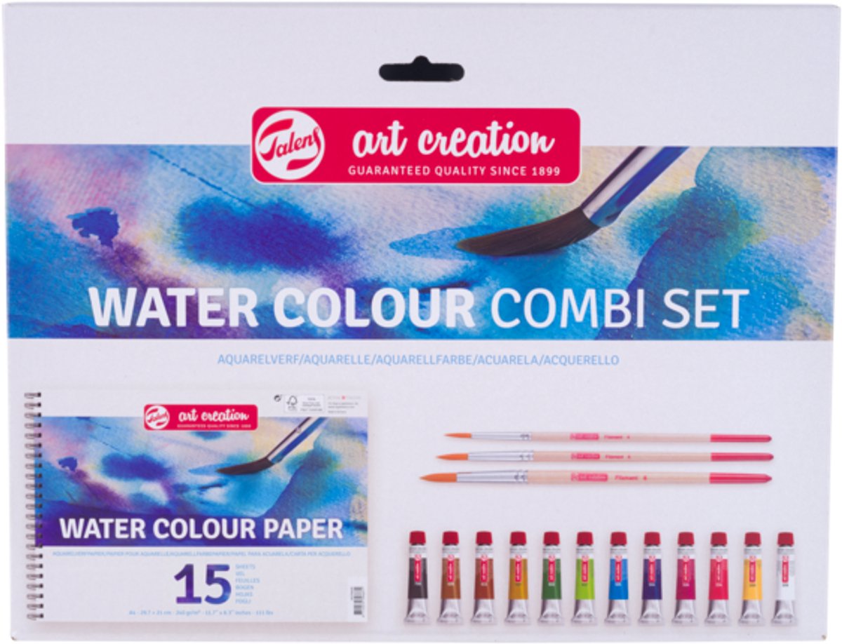 Talens art création aquarelle combinaison ensemble papier