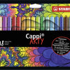 Stabilo Cappi Arty Felt -Tip stylos 18e.