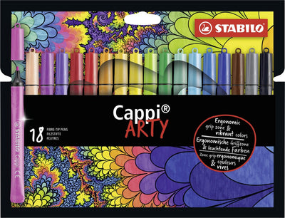 Stabilo Cappi Arty Felt -Tip stylos 18e.