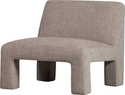 Fauteuil Woood lavid - polyester - naturel - 73x74x84