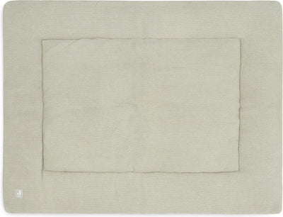 Jollein - tapis de parc 75x95cm - tapis de jeu pour bébé - tricot basique - vert olive