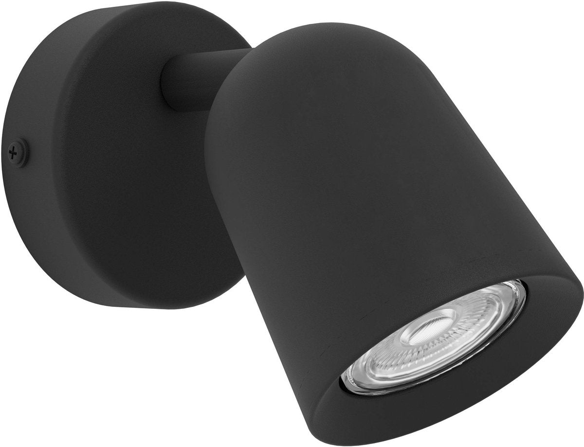 Spot Eglo camaldoli - gu10 - 8,5 cm - noir - inclinable