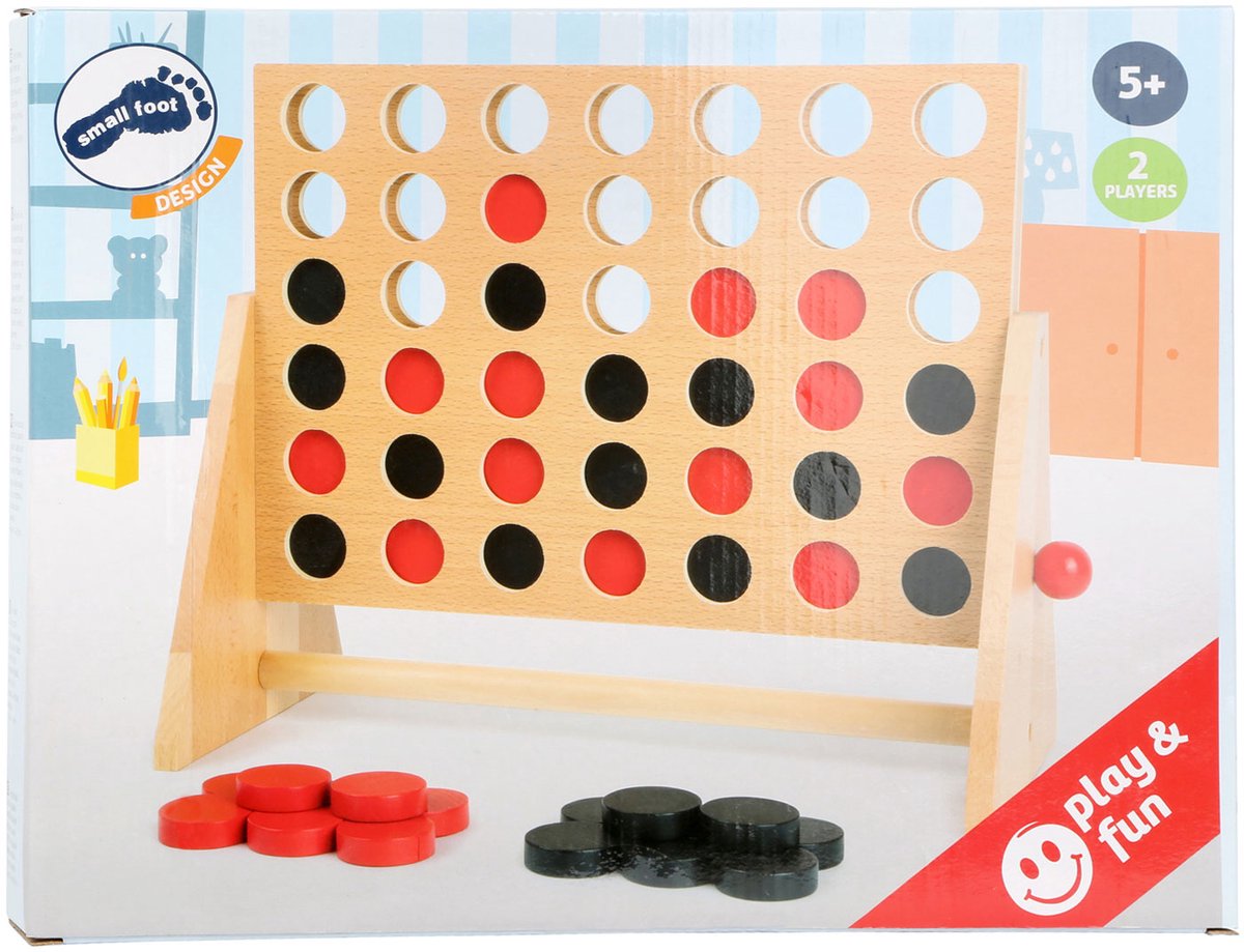 Petit jeu en bois 4 consécutives