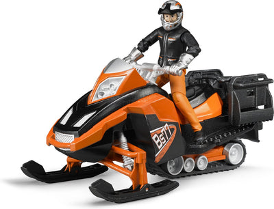 Bruder Bworld Snowmobile avec pilote et accessoires
