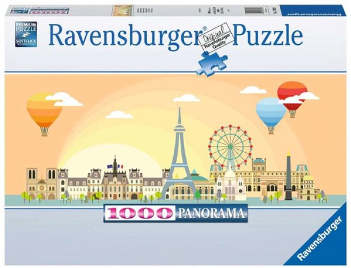 Puzzle Ravensburger Un jour à Paris - puzzle - 1000 pièces