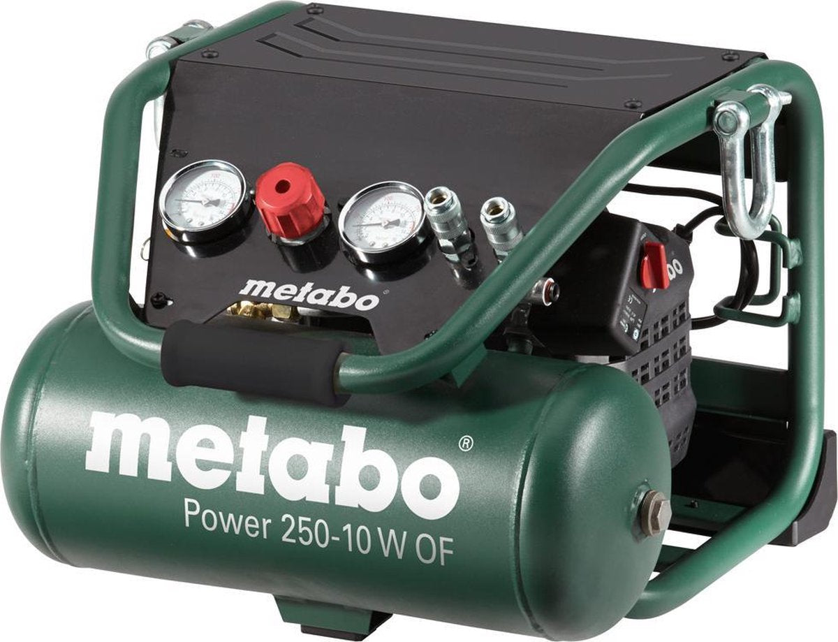 Metabo puissance 250-10 w ou compresseur - 1500w - 10 bar - 10l - 100 l min