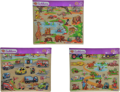 Eichhorn Wooden Mega Noppen Puzzle