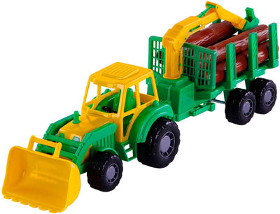 Toys Cavallino Toys Cavallino Junior avec remorque et bois, 46 cm