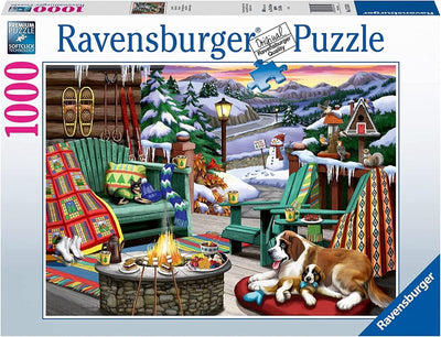 Ravensburger puzzle 1000 zimowy odpoczynek - puzzle 1000 repos hivernal