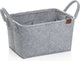 Kela salle de bain - panier fay avec 8 poches intérieures 35x25x20 cm - feutre - gris