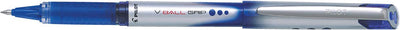 Stylo roller Pilot v-ball grip moyen bleu | 12 pièces