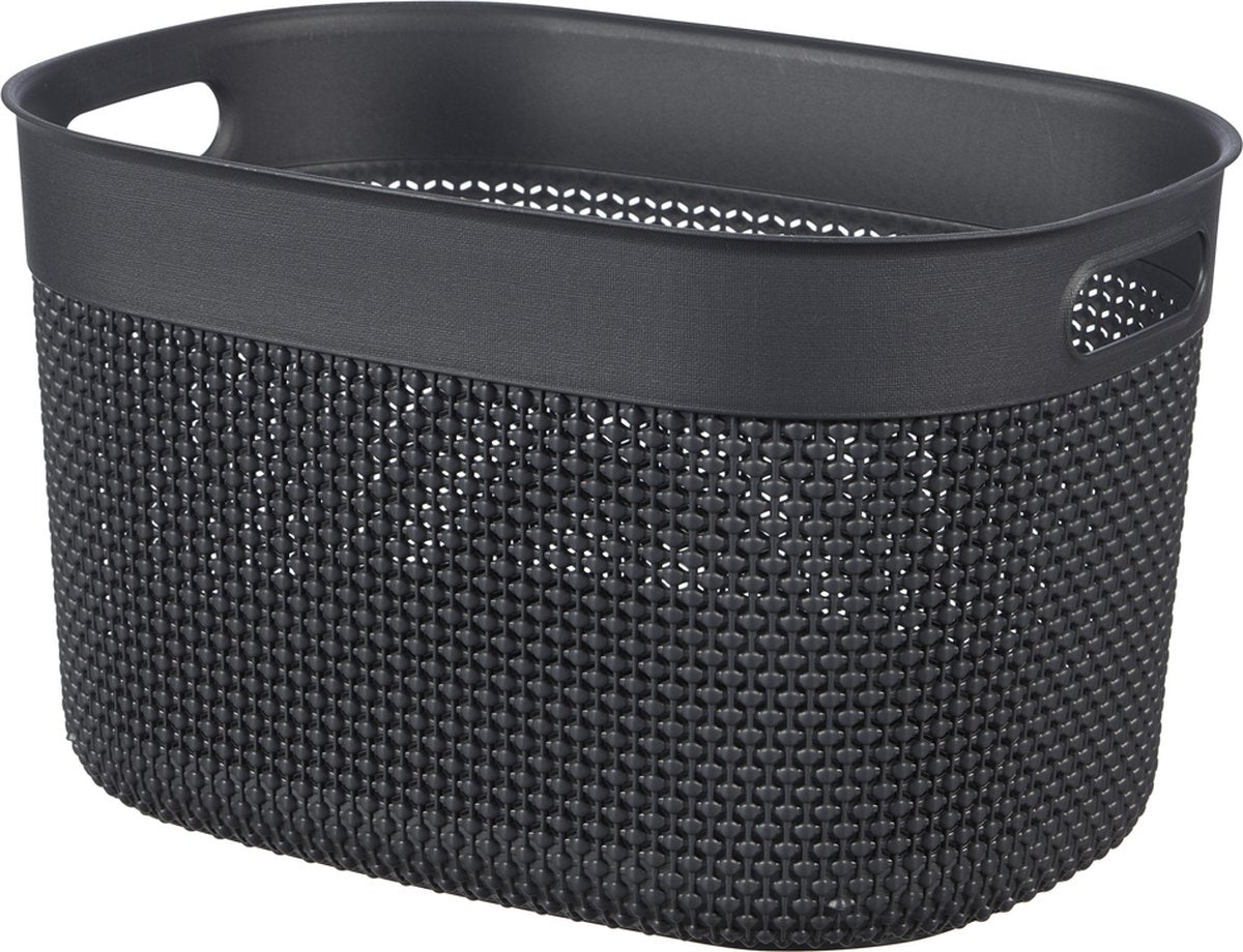 Panier filo Curver l - 18l - gris foncé