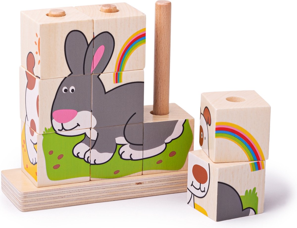 Bigjigs Puzzle en bois en bois, 10e.
