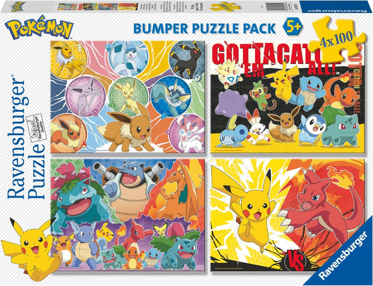 Ravensburger Puzzle Pokémon 4 sur 1 100 pièces