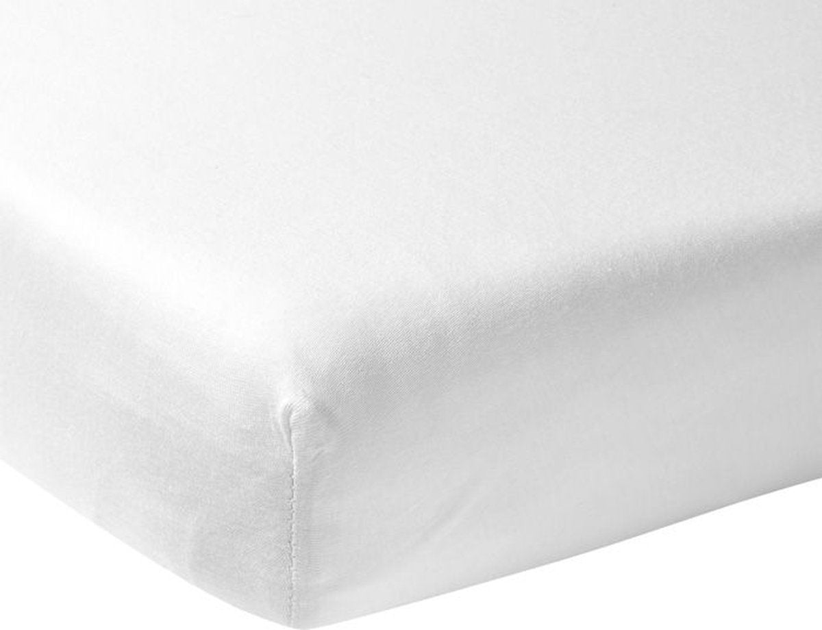Drap-housse Meyco baby uni pour berceau - blanc - 60x120cm