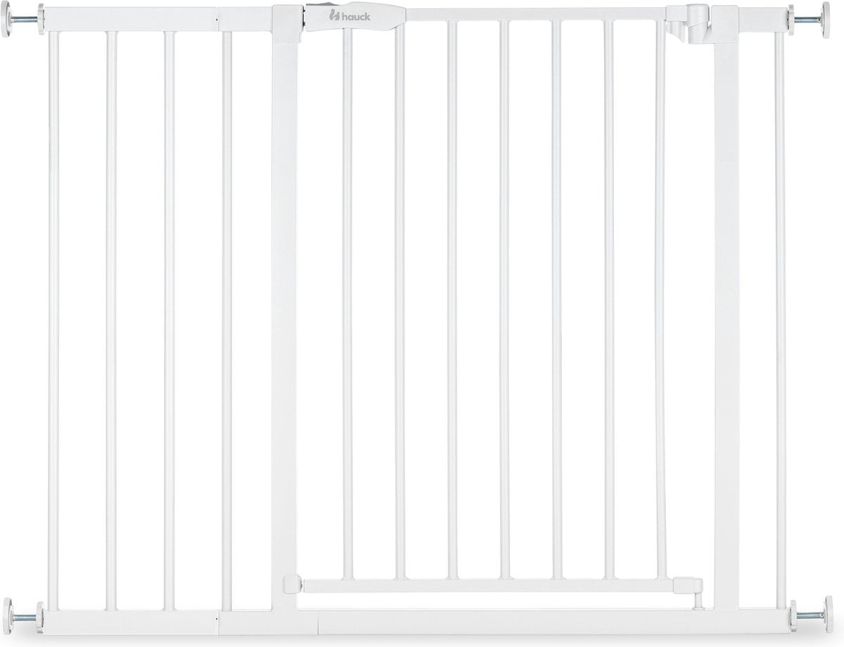 Hauck open n stop 2 barrière d'escalier avec extension de 21 cm - 96 à 101 cm - blanc
