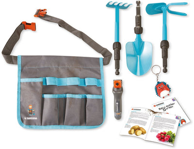 Ensemble d'outils de jardinage pour enfants Gardena avec sac