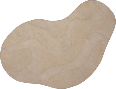Tapis Woood alya - polyester - lait - 1x170x240
