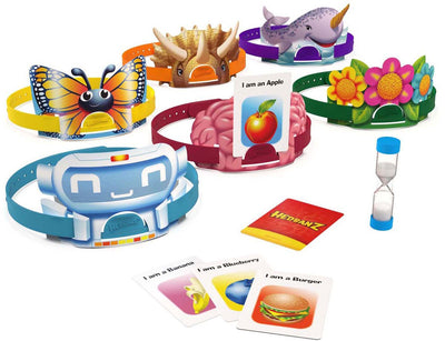 Spin master games devine tête classique - jeu de société famille - bandeaux et devinettes - devinez l'illustration de la carte qui est sur votre tête - jeu de cartes - version française - jeu enfant 6 ans et +