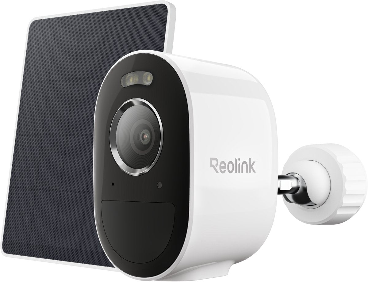 Caméra à batterie Reolink 3k 5mp - 2,4 5ghz double bande - détection intelligente - vision nocturne couleur - installation sans fil - série argus b330 + panneau solaire lite