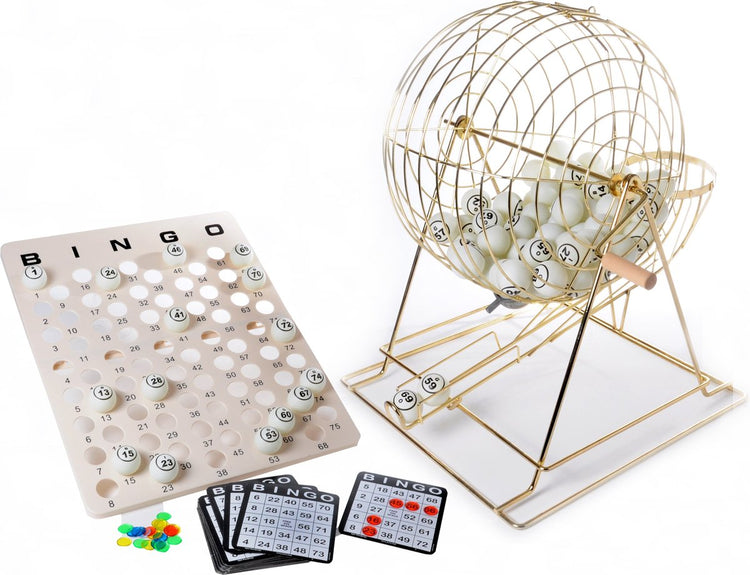 Bobine de bingo Hot Games xl - grande bobine en cuivre avec 75 boules - 50 cm