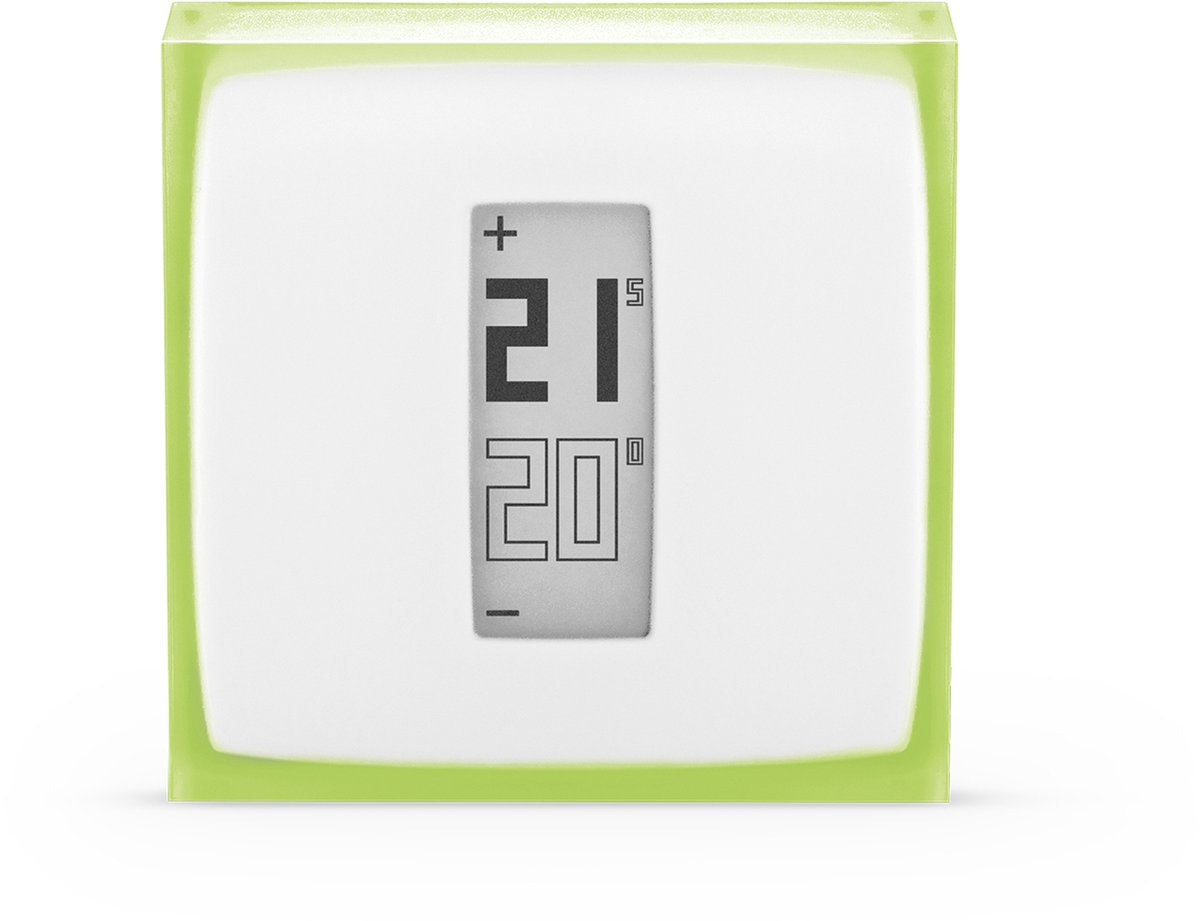 Netatmo thermostat intelligent modulant - thermostat intelligent pour chauffage central - fonctionne avec Google Home, Alexa Apple Home Kit - sans fil - blanc