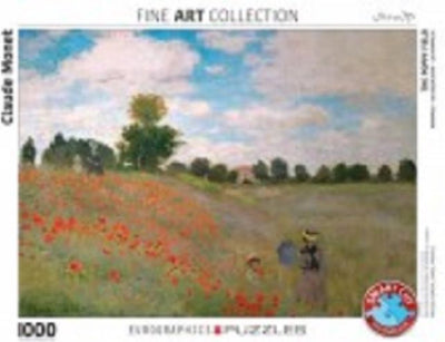 Eurographics - coquelicots à argenteuil [coquelicots, près de argenteuil] - claude monet - 1000 pièces 68×48cm (l×h) - puzzle d'art