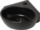 Fontaine d'angle Plieger - 1 trou de robinetterie - sans trop-plein - noir mat - 29,5x31,5x9,5cm - céramique