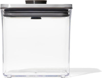 Oxo - canette de conservation en acier pop - rectangulaire - basse - 1,6 litres