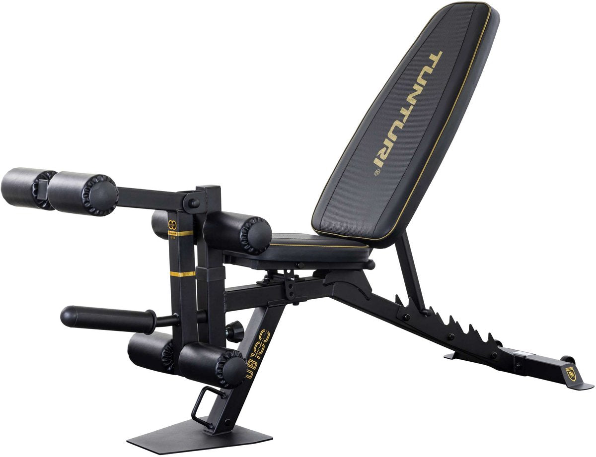 Banc de musculation Tunturi centuri ub100 réglable - banc de fitness avec une capacité de charge allant jusqu'à 200 kg - banc d'entraînement, banc de musculation abdominale extension des jambes en un